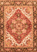 Machine Washable Persian Orange Traditional Area Rugs, wshabs3274org