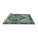 Sideview of Machine Washable Persian Light Blue Traditional Rug, wshabs3274lblu