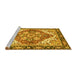 Sideview of Machine Washable Persian Yellow Traditional Rug, wshabs3274yw