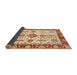 Sideview of Abstract Brown Gold Oriental Rug, abs3275