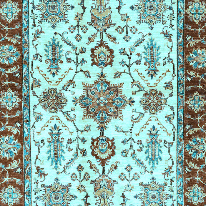 Oriental Light Blue Traditional Rug, abs3275lblu
