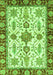 Machine Washable Oriental Green Traditional Area Rugs, wshabs3275grn