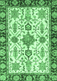 Oriental Emerald Green Traditional Rug, abs3275emgrn