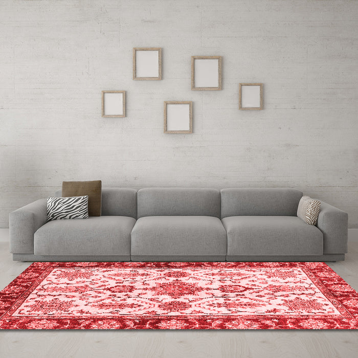 Traditional Red Washable Rugs