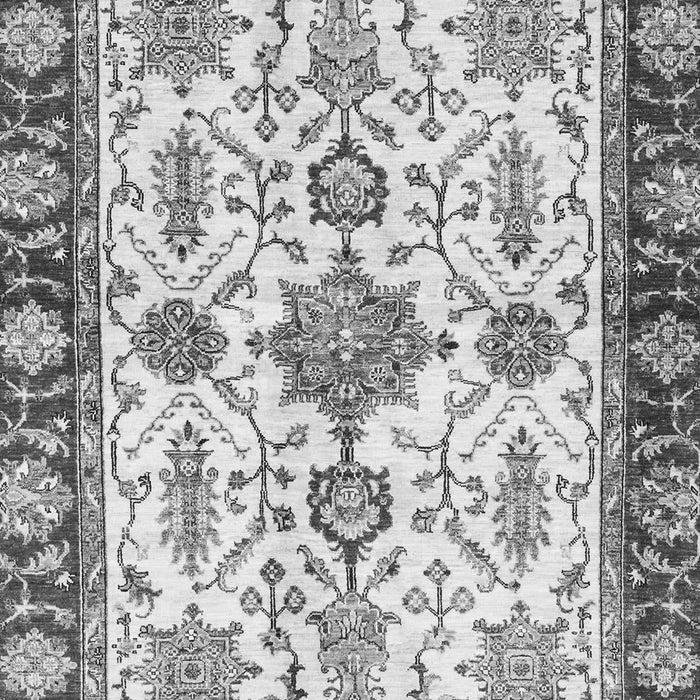 Machine Washable Oriental Gray Traditional Rug, wshabs3275gry