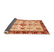 Sideview of Oriental Orange Traditional Rug, abs3275org