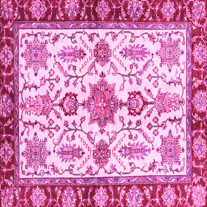 Square Oriental Pink Traditional Rug, abs3275pnk