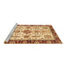 Sideview of Machine Washable Oriental Brown Traditional Rug, wshabs3275brn