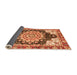 Sideview of Geometric Orange Traditional Rug, abs3276org