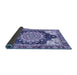 Sideview of Geometric Blue Traditional Rug, abs3276blu