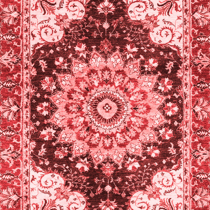 Machine Washable Geometric Red Traditional Rug, wshabs3276red