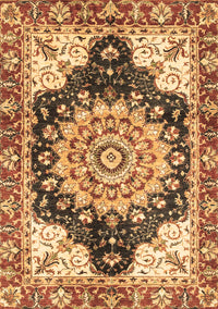 Geometric Brown Traditional Rug, abs3276brn