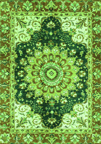 Geometric Green Traditional Rug, abs3276grn