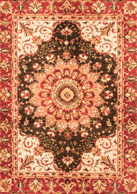 Geometric Orange Traditional Rug, abs3276org