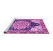 Sideview of Machine Washable Geometric Purple Traditional Area Rugs, wshabs3276pur