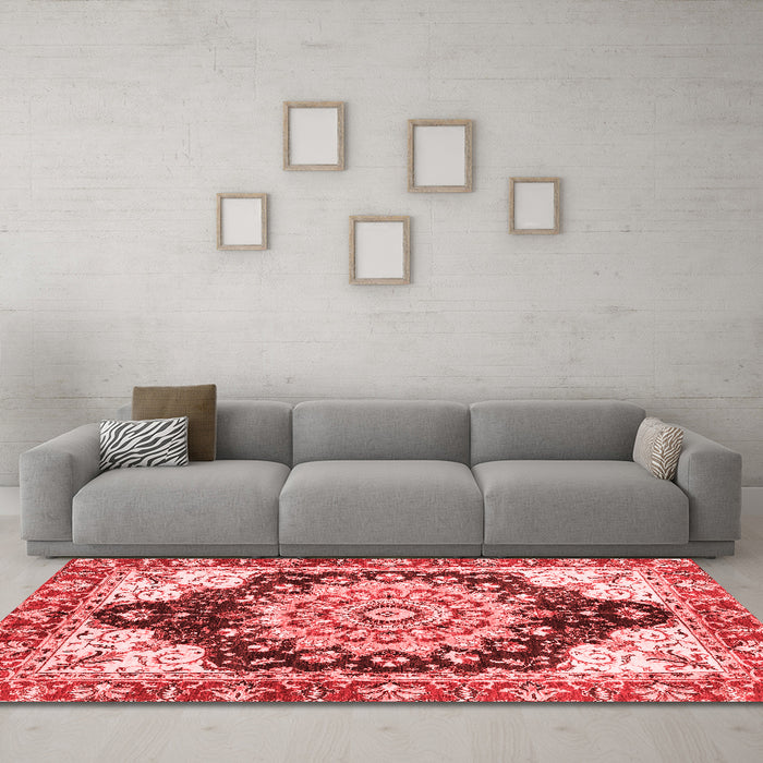 Traditional Red Washable Rugs