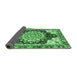 Sideview of Geometric Emerald Green Traditional Rug, abs3276emgrn