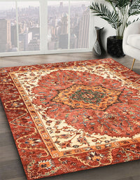 Abstract Red Persian Rug, abs3277