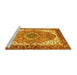 Sideview of Machine Washable Persian Yellow Traditional Rug, wshabs3277yw