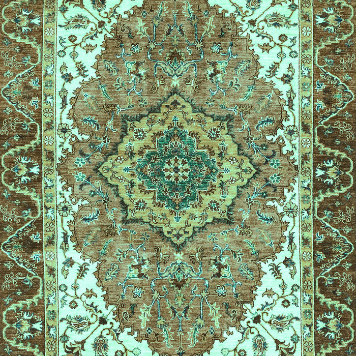 Machine Washable Persian Turquoise Traditional Area Rugs, wshabs3277turq
