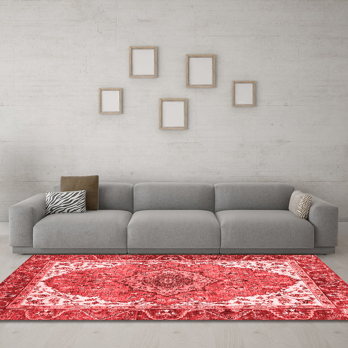 Traditional Red Washable Rugs