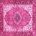 Square Persian Pink Traditional Rug, abs3277pnk