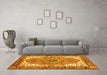 Machine Washable Persian Yellow Traditional Rug in a Living Room, wshabs3277yw