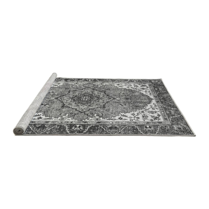 Sideview of Machine Washable Persian Gray Traditional Rug, wshabs3277gry