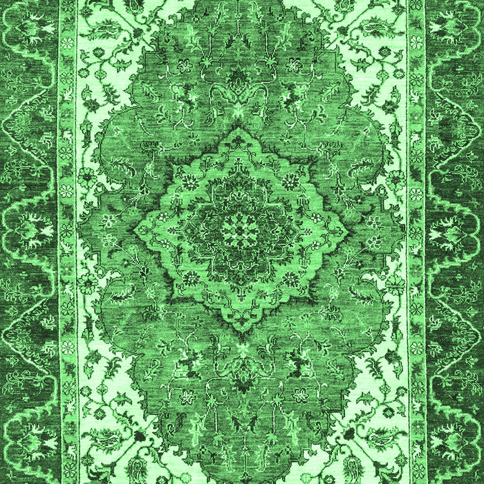 Machine Washable Persian Emerald Green Traditional Area Rugs, wshabs3277emgrn
