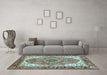 Machine Washable Persian Light Blue Traditional Rug in a Living Room, wshabs3277lblu