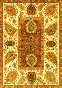 Abstract Yellow Modern Rug, abs3278yw