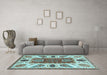 Machine Washable Abstract Light Blue Modern Rug in a Living Room, wshabs3278lblu