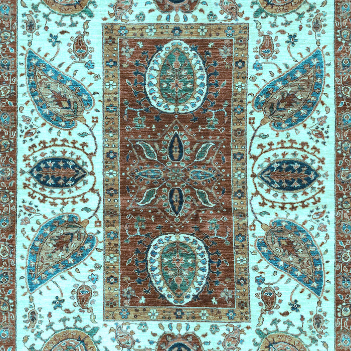 Machine Washable Abstract Light Blue Modern Rug, wshabs3278lblu