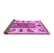 Sideview of Abstract Purple Modern Rug, abs3278pur