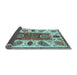 Sideview of Abstract Light Blue Modern Rug, abs3278lblu