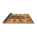 Sideview of Abstract Brown Modern Rug, abs3278brn