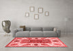 Modern Red Washable Rugs