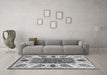 Machine Washable Abstract Gray Modern Rug in a Living Room,, wshabs3278gry