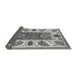 Sideview of Abstract Gray Modern Rug, abs3278gry