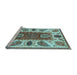 Sideview of Machine Washable Abstract Light Blue Modern Rug, wshabs3278lblu