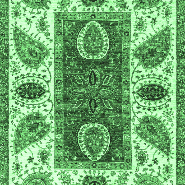 Machine Washable Abstract Emerald Green Modern Area Rugs, wshabs3278emgrn