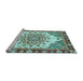 Sideview of Machine Washable Abstract Light Blue Modern Rug, wshabs3279lblu