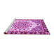 Sideview of Machine Washable Abstract Purple Modern Area Rugs, wshabs3279pur