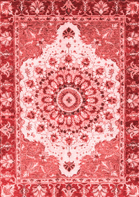 Abstract Red Modern Rug, abs3279red