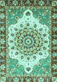 Abstract Turquoise Modern Rug, abs3279turq