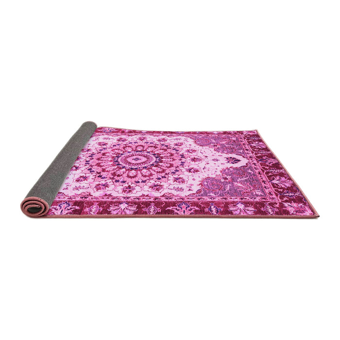 Sideview of Abstract Pink Modern Rug, abs3279pnk