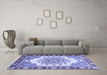 Machine Washable Abstract Blue Modern Rug in a Living Room, wshabs3279blu