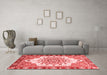 Modern Red Washable Rugs