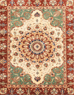 Abstract Yellow Modern Rug, abs3279