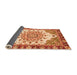 Sideview of Abstract Orange Modern Rug, abs3279org